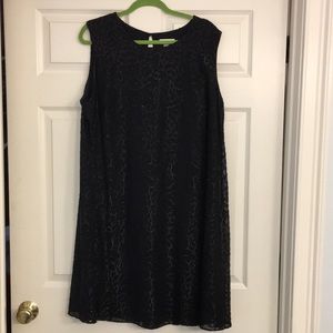 Calvin Klein 20W black A-line cocktail dress